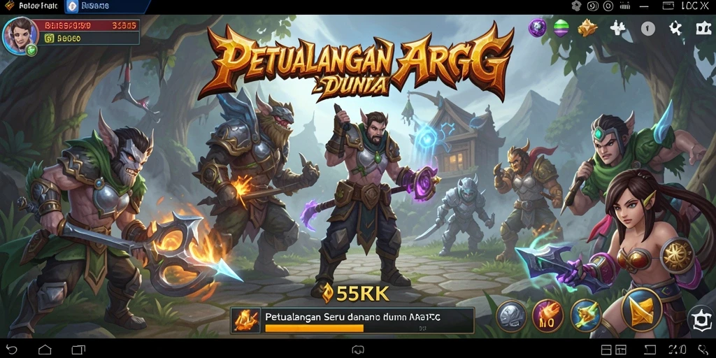 Tampilan menakjubkan dari gameplay ARPG 55RK.