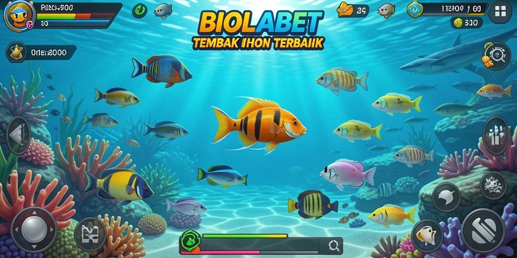 Tangkapan layar gameplay Tembak Ikan yang seru dan mendebarkan.