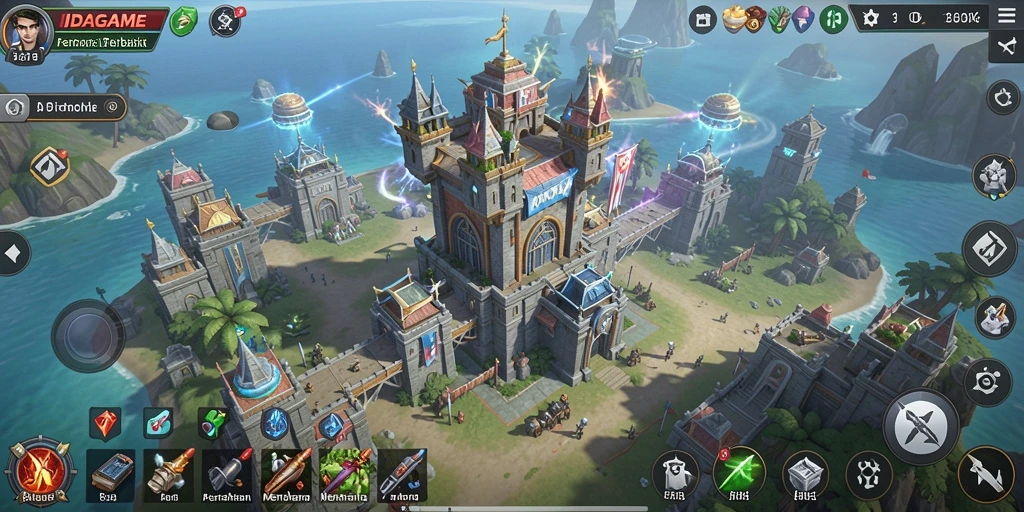 Screenshot IDAGAME menampilkan aksi seru dalam game Tower Defense.