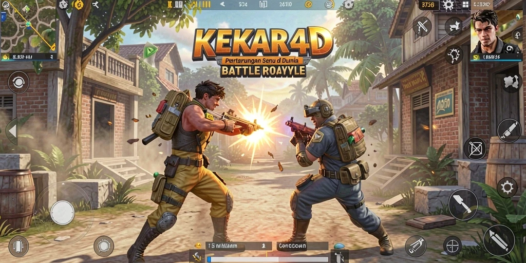 Tampilan menegangkan dari pertandingan Battle Royale di KEKAR4D.