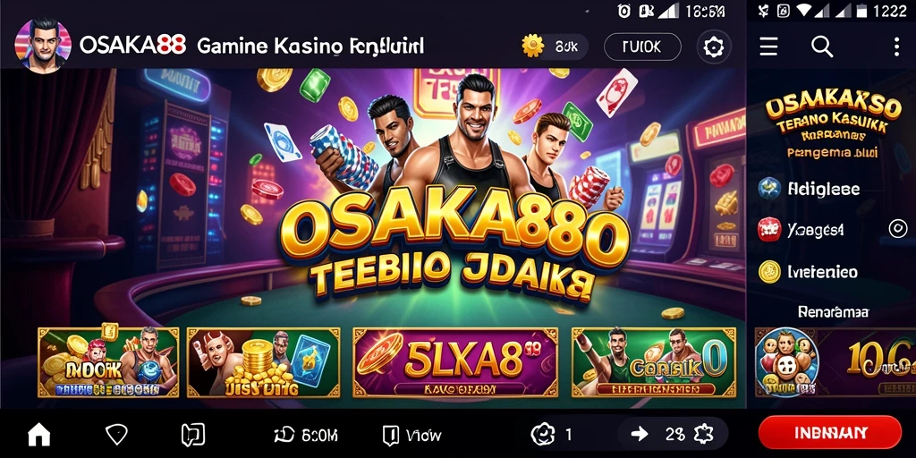 Tampilan menarik dari gameplay OSAKA88 yang menampilkan berbagai permainan kasino.
