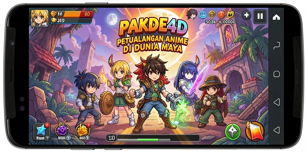 Tampilan gameplay PAKDE4D yang seru dan penuh warna.