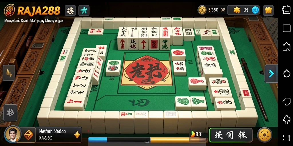 Screenshot utama RAJA288 menampilkan gameplay Mahjong yang menarik.