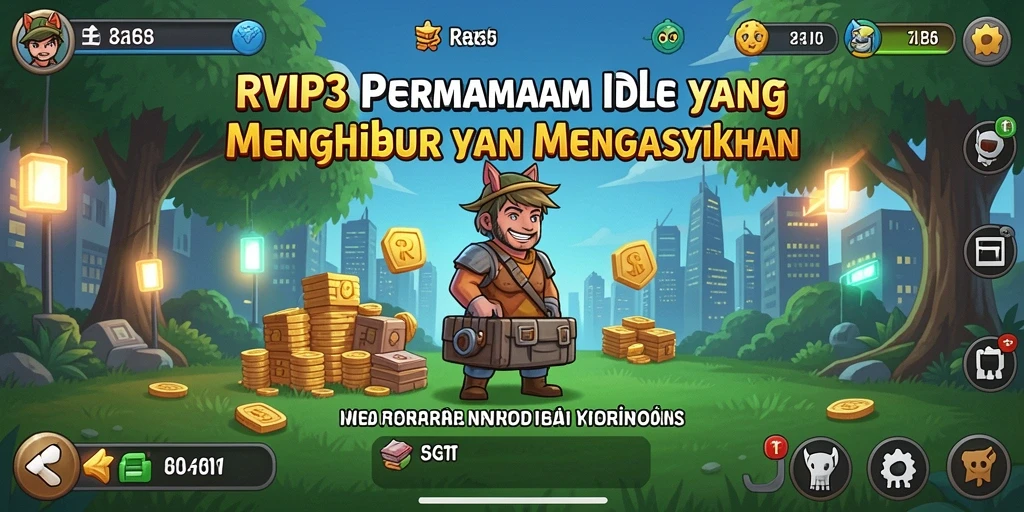 Screenshot gameplay <strong>RVIP3</strong> yang menunjukkan aksi karakter dalam permainan Idle.