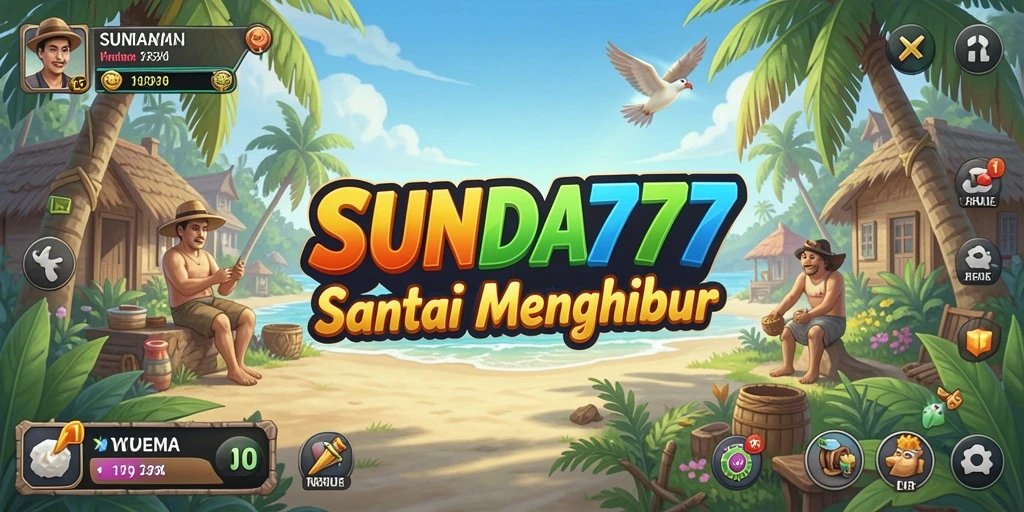 Tampilan gameplay <strong>SUNDA777</strong> yang ceria dan mengasyikkan saat dimainkan.