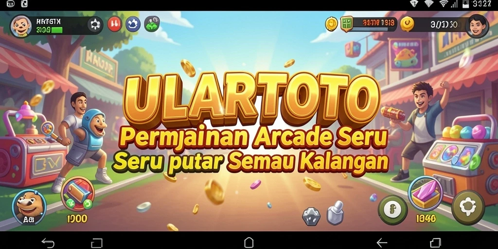 Tampilan gameplay ULARTOTO yang mengasyikkan dan penuh warna.